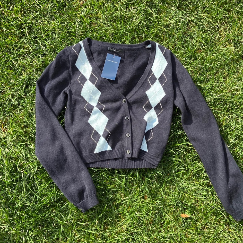 Brandy Melville argyle sweater